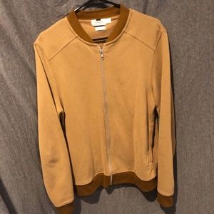 Brown / Tan Top Man Zip Up Jacket | Sweatshirt
